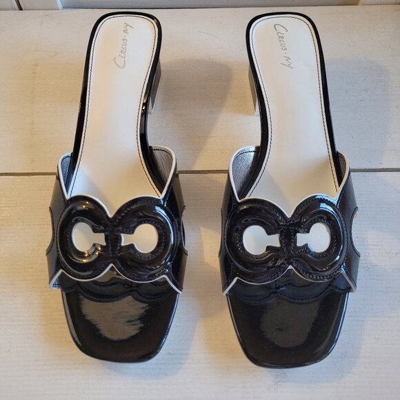$89 NWT  (Size 8.5) Sam Edelman Patent Block Mule - Picture 2 of 9